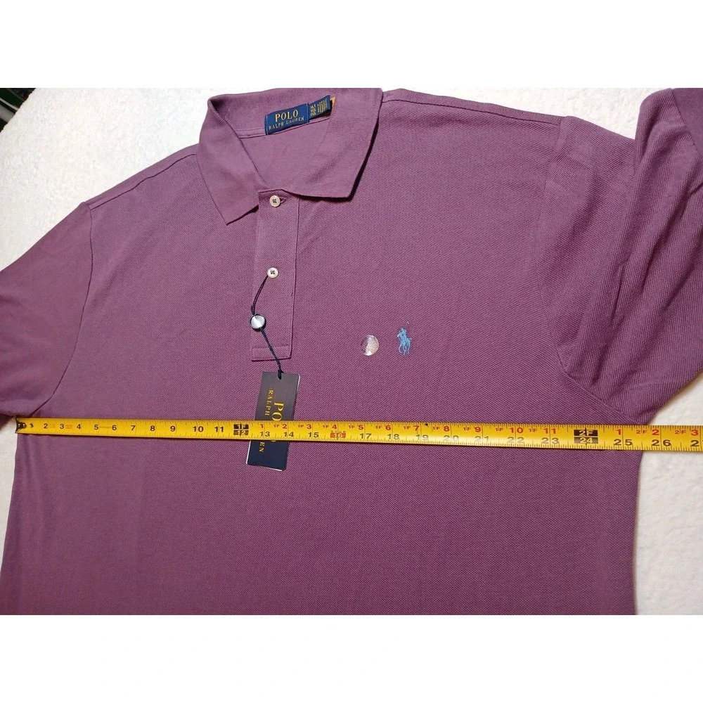 NWT Polo Ralph Lauren Shirt Mens XLT Purple Big & Tall M Classics Polo